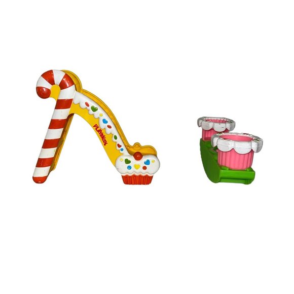 Vintage 1982 Playskool Candy Land Kids Playground Swing Teeter Totter Slide - Picture 9 of 11